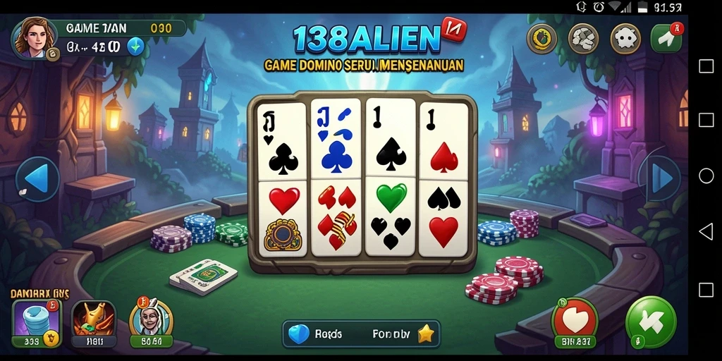 Tampilan gameplay seru di 138ALIEN dengan berbagai mode Domino.