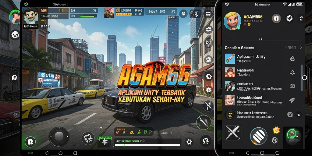 Tampilan antarmuka AGAM66 yang intuitif dan informatif.