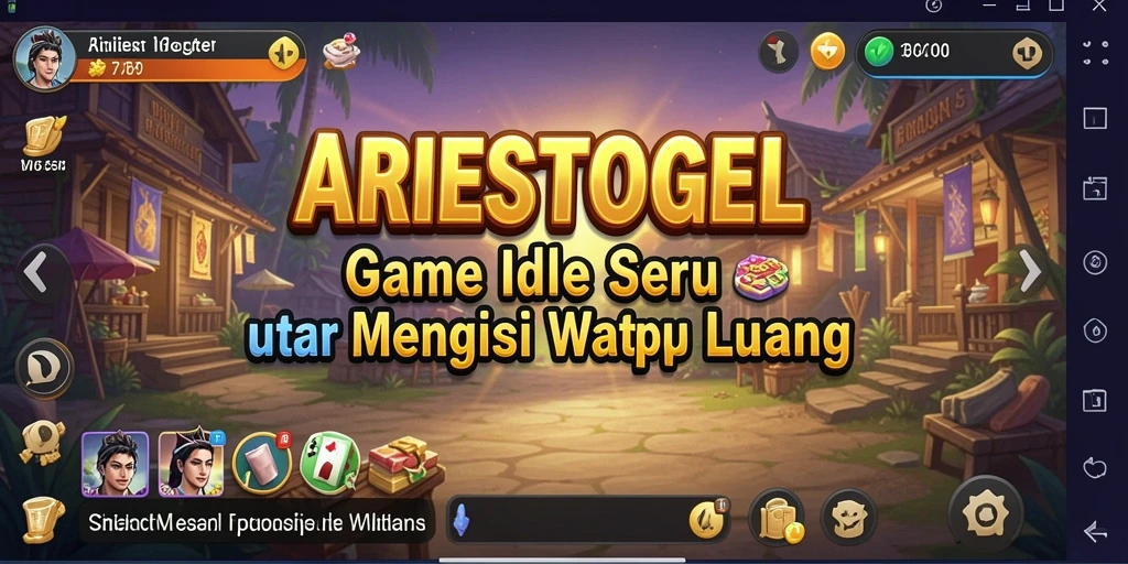 Screenshot ARIESTOGEL yang menunjukkan gameplay Idle yang seru.