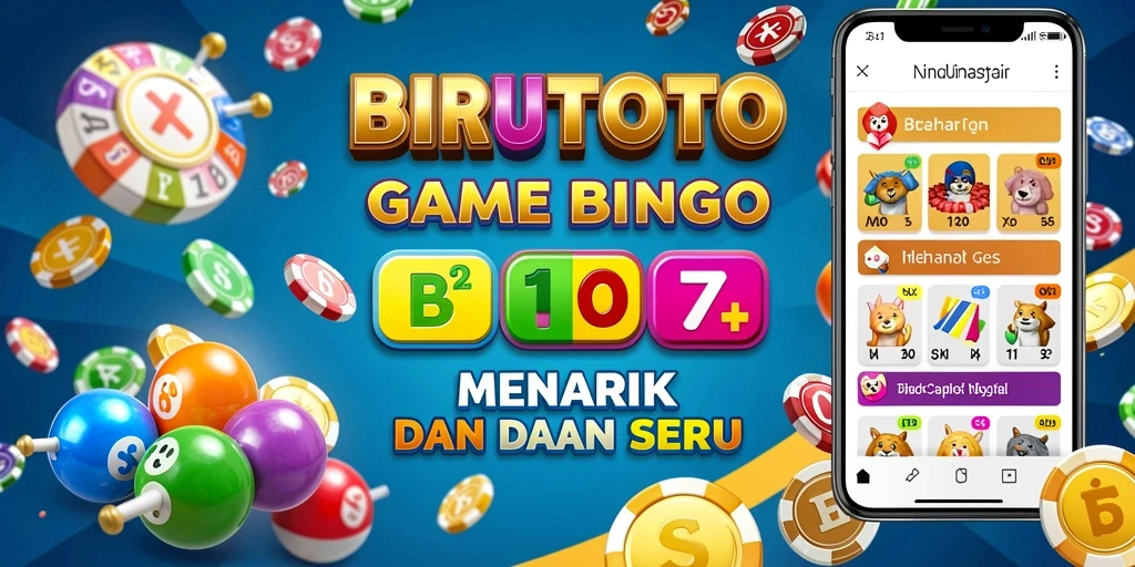 Screenshot BIRUTOTO menampilkan gameplay Bingo yang seru dan interaktif.