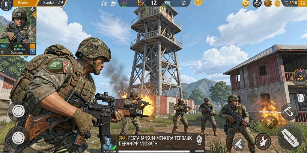 Gameplay DKK yang mendebarkan dalam genre Tower Defense.