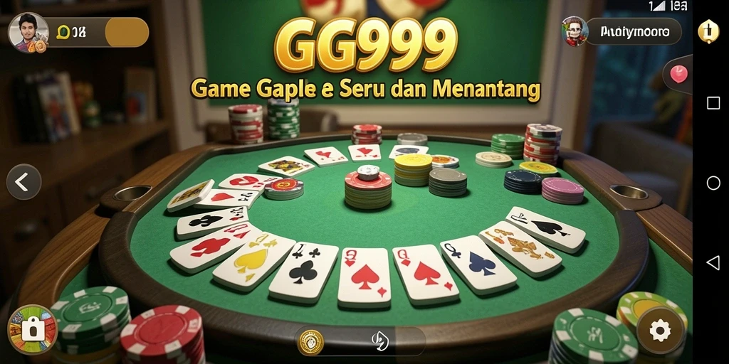 Gameplay seru Gaple dalam GG999 dengan interaksi menarik.