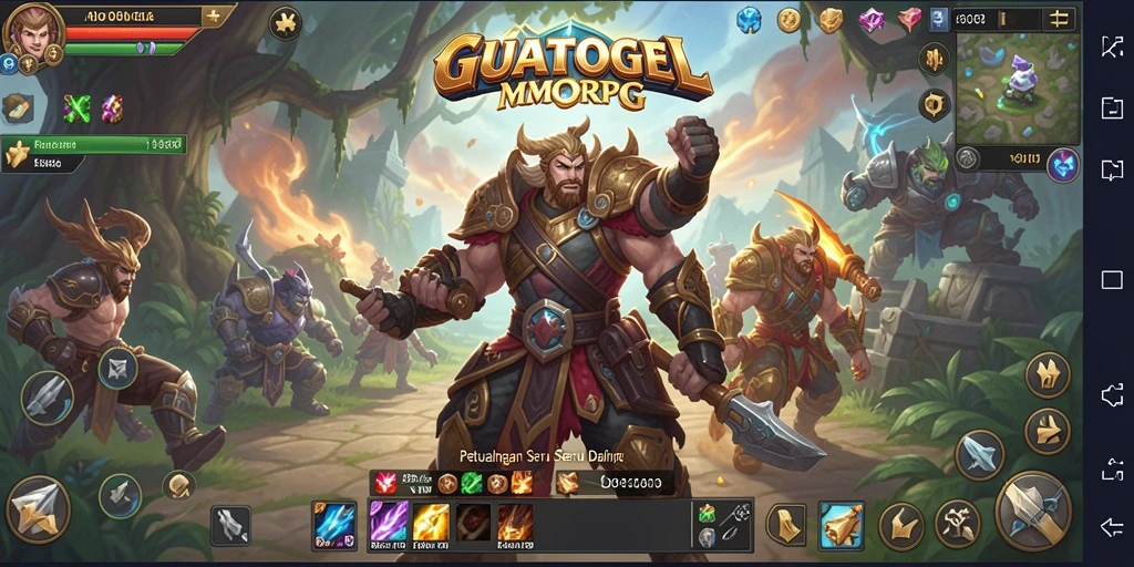 Tampilan gameplay seru dalam GUATOGEL dengan karakter dan dunia yang luas.