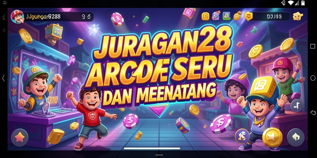 Tampilan menarik JURAGAN28 dengan gameplay seru di layar.