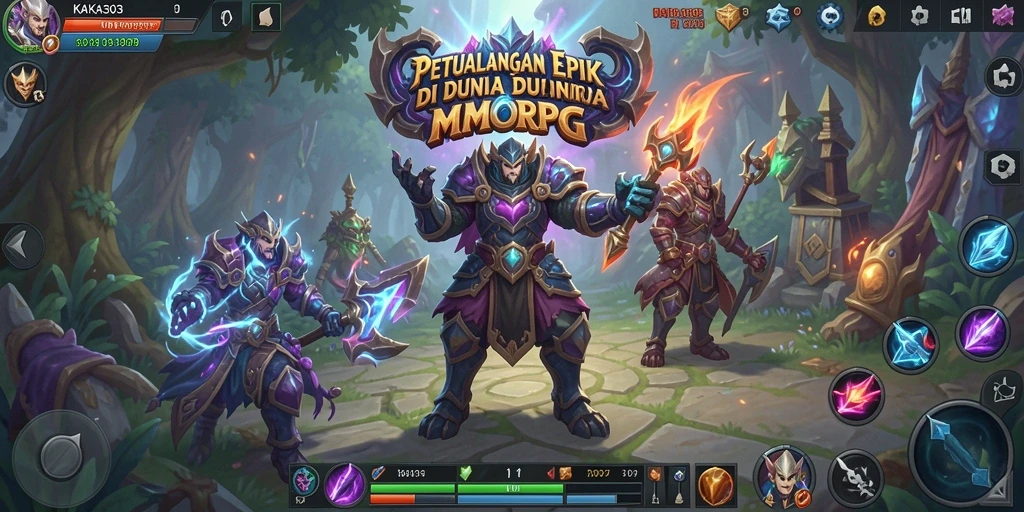Tangkapan layar KAKA303 menunjukkan pertempuran mendebarkan dalam dunia MMORPG.