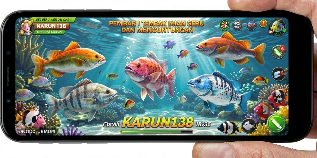 Tampilan memukau dari gameplay Tembak Ikan di KARUN138.