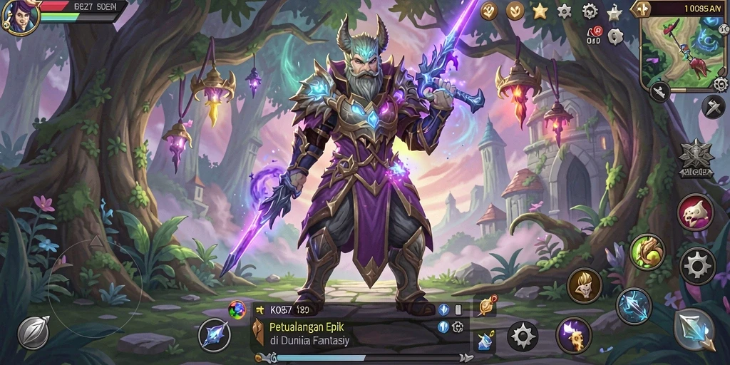 Tangkapan layar gameplay KO857 menampilkan aksi pertempuran yang intens.