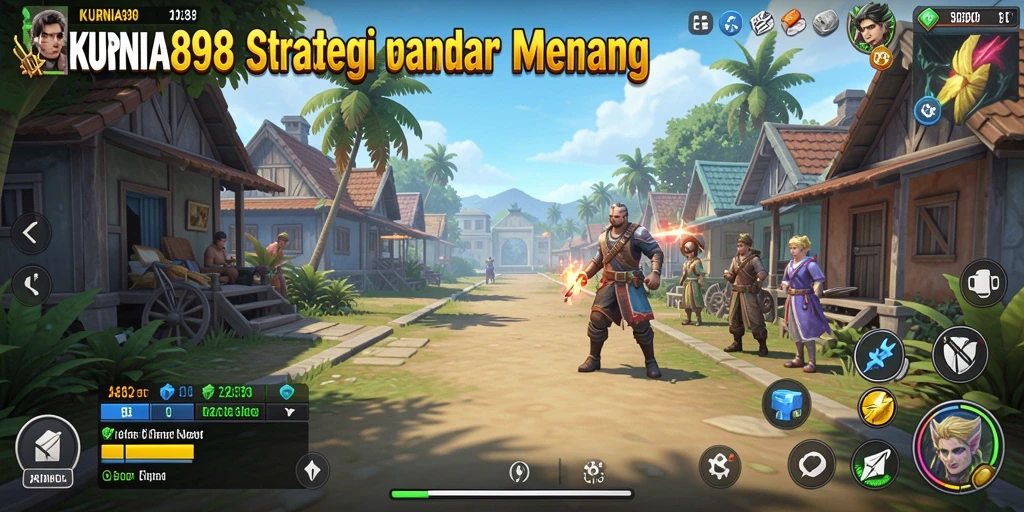 Tampilan screenshot KURNIA898 dengan aksi strategis yang menegangkan.