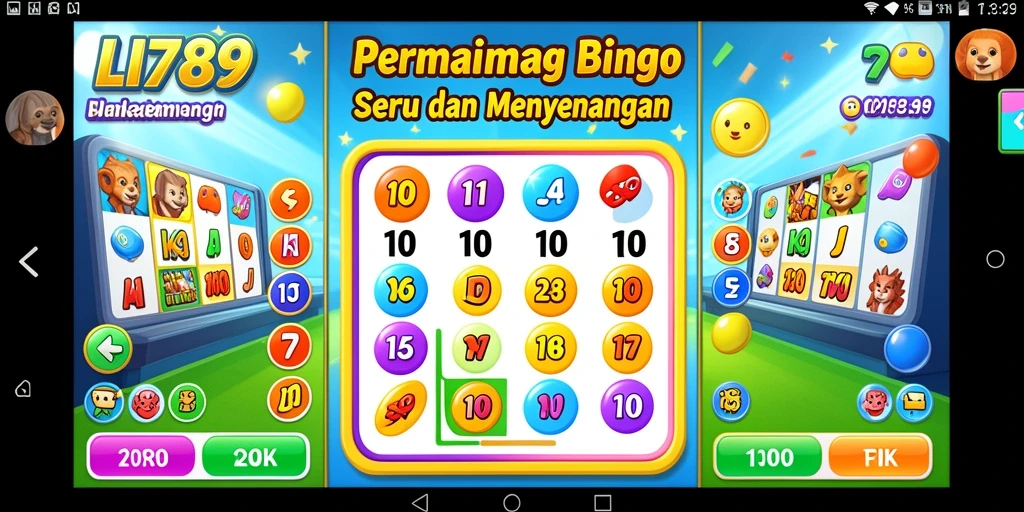 Screenshot gameplay seru dari LI789 dengan suasana Bingo yang menyenangkan.