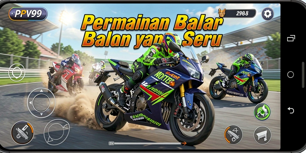Tampilan gameplay PPV99 yang intens dan mendebarkan di trek balap.