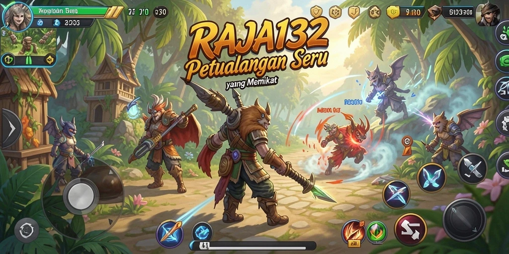 Tampilan gameplay yang seru dan menantang di RAJA132.