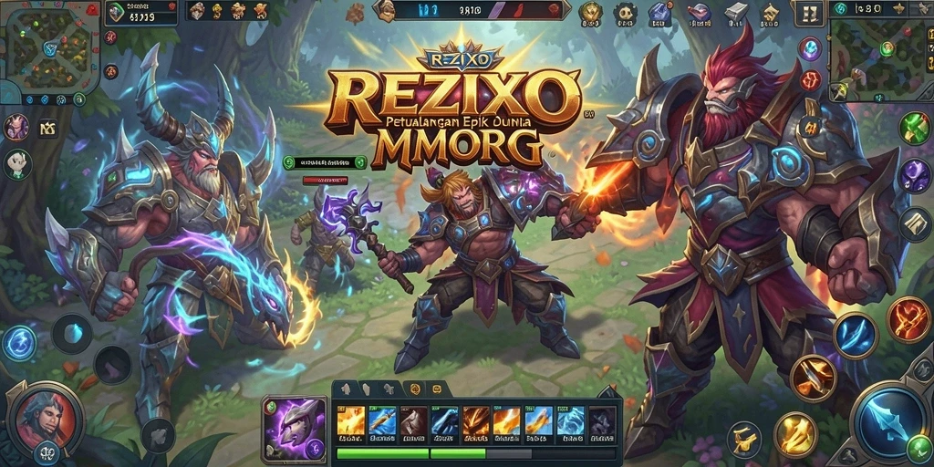 Menampilkan pertarungan seru dan interaksi multiplayer di REZIXO.