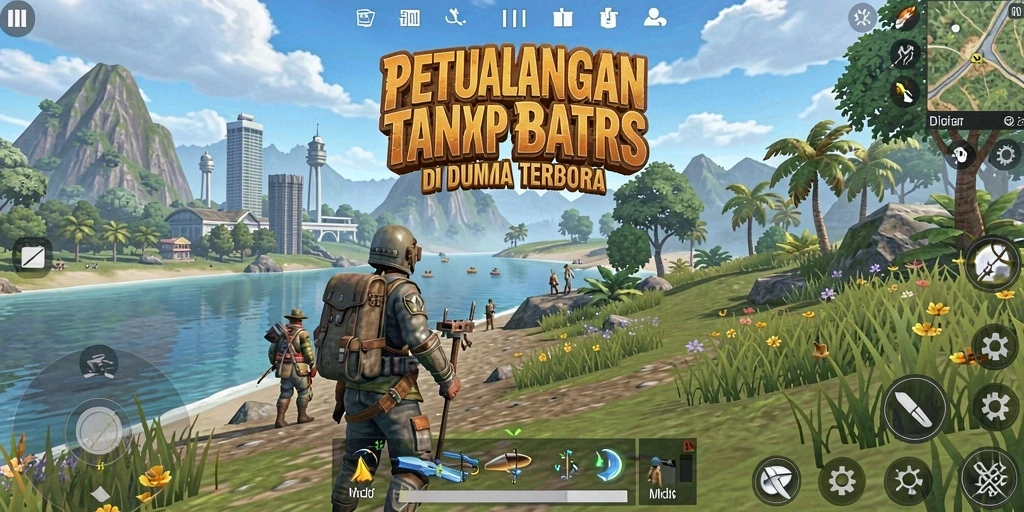 Tangkapan layar gameplay SD107 yang menampilkan dunia terbuka yang luas dan interaktif.