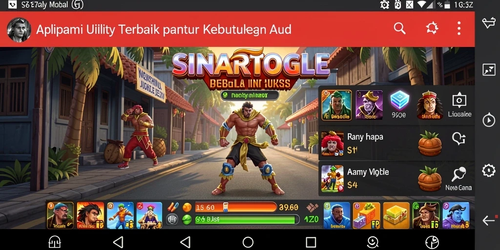 Tampilan antarmuka SINARTOGEL yang bersih dan fungsional.