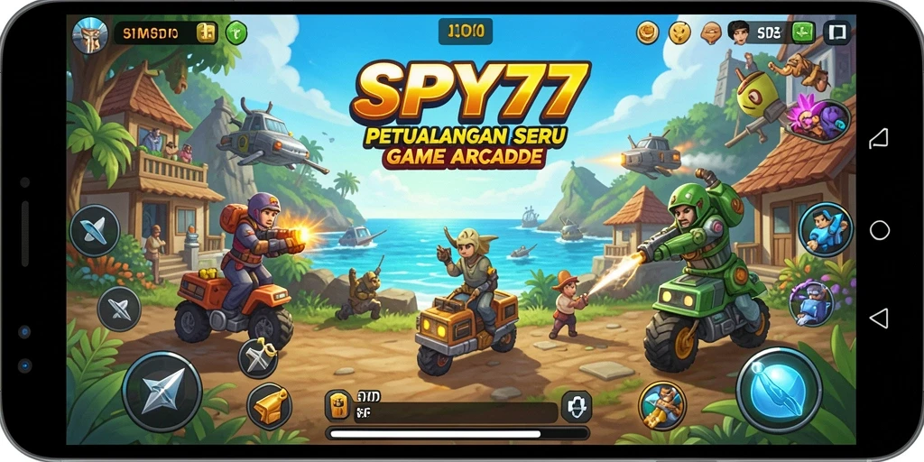 Tampilan gameplay SPY77 yang penuh aksi dan tantangan.