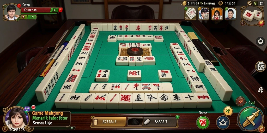 Gameplay TGER123 dengan tampilan Mahjong yang menawan.