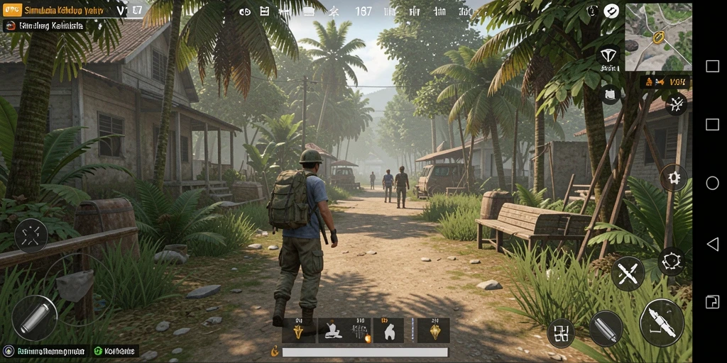 Tangkapan layar gameplay V87 yang menunjukkan pengalaman simulasi yang mendalam.